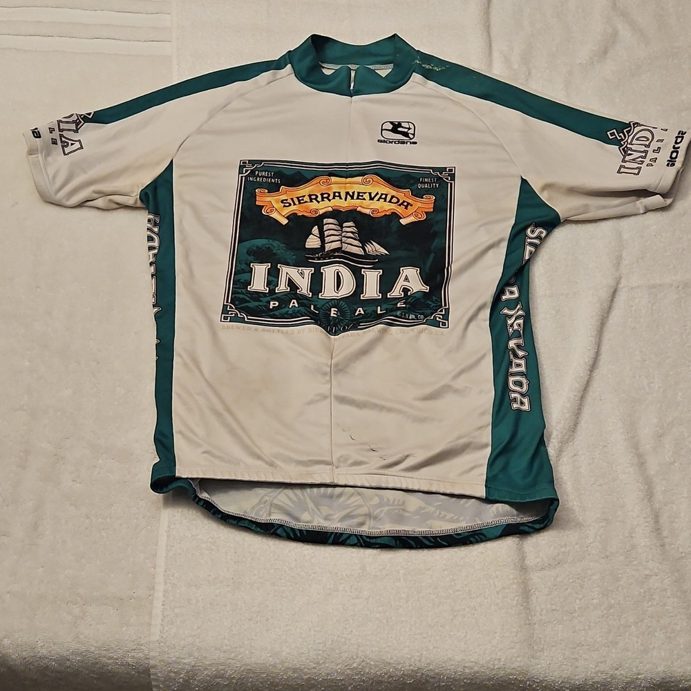 Giordana Sierra Nevada India Pale Ale Cycling Jersey L Teal